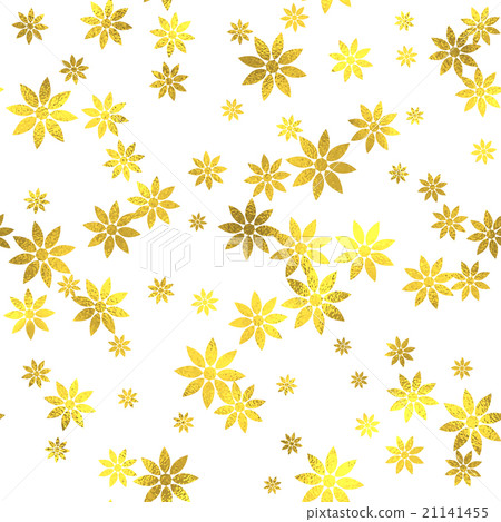 Gold glittering foil seamless pattern - Stock Illustration [21141455 ...