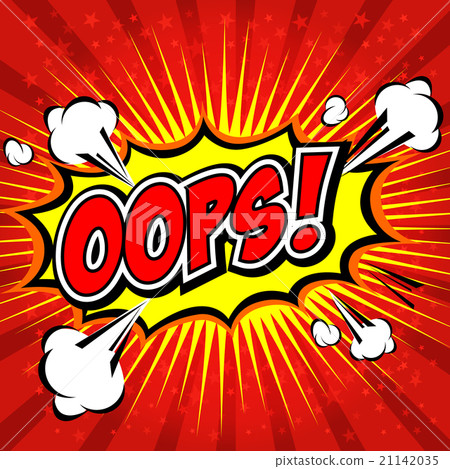 Oops! - Commic Speech Bubbel, Cartoon Oops! - Commic Speech Bubbel, Cartoon 21142035