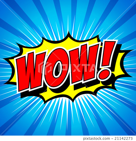Wow! Comic Speech Bubble, Cartoon  21142273