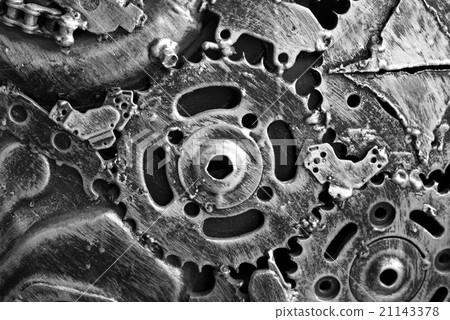 car engine part. close up shot 21143378