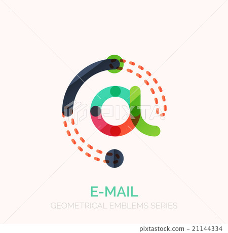 Vector email business symbol, or at sign logo 21144334