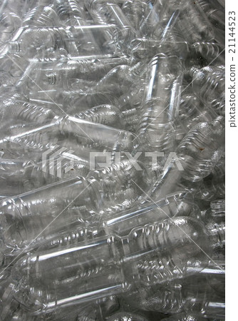 Background of transparent plastic bottles pile 21144523