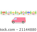 Pink tracks and houses 21144880