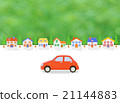 Red cars and houses 21144883