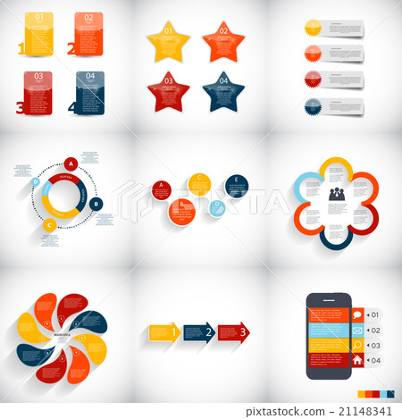 Collection of Infographic Templates for Business 21148341