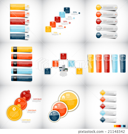 Collection of Infographic Templates for Business 21148342