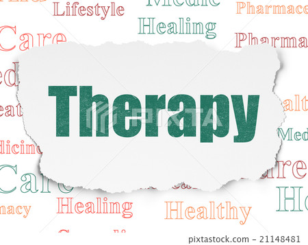 Medicine concept: Therapy on Torn Paper background Medicine concept: Therapy on Torn Paper background 21148481