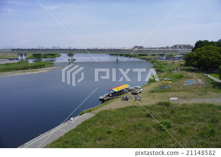 多摩川河床 多摩川河床 21148582