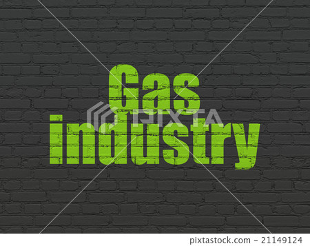 Industry concept: Gas Industry on wall background Industry concept: Gas Industry on wall background 21149124