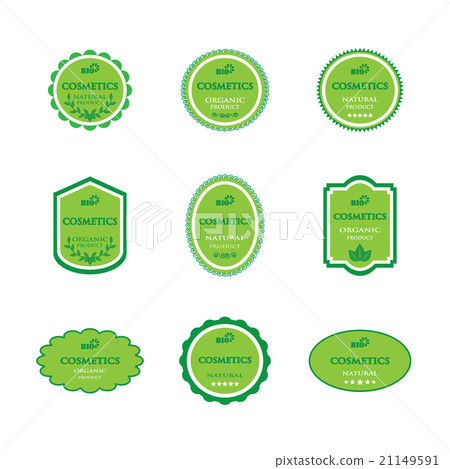 Set of labels for bio cosmetics Set of labels for bio cosmetics 21149591