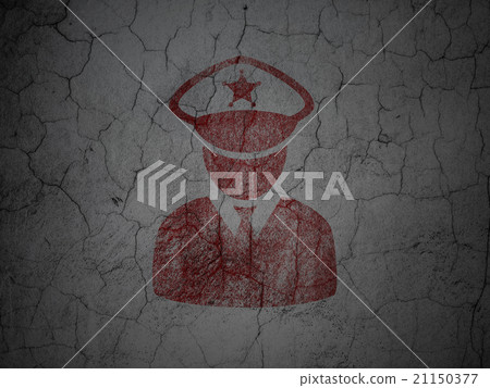 Law concept: Police on grunge wall background Law concept: Police on grunge wall background 21150377