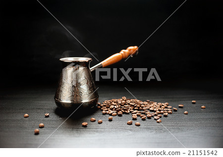 Coffee Beans On Dark Background Coffee Beans On Dark Background 21151542