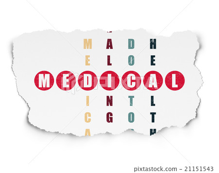 Medicine concept: Medical in Crossword Puzzle Medicine concept: Medical in Crossword Puzzle 21151543
