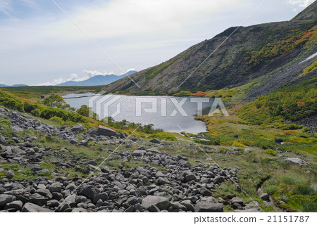 在北海道的Okuzuyama內陸的Hisago沼澤 在北海道的Okuzuyama內陸的Hisago沼澤 21151787