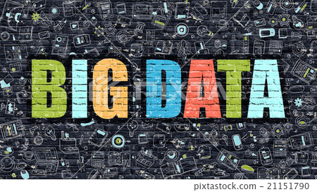 Big Data Concept with Doodle Design Icons. Big Data Concept with Doodle Design Icons. 21151790