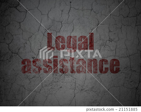 Law concept: Legal Assistance on grunge wall 21151885