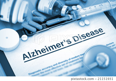 Alzheimer's Disease Diagnosis. Medical Concept. 3D Alzheimer's Disease Diagnosis. Medical Concept. 3D 21151931