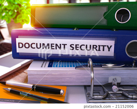 Blue Ring Binder with Inscription Document Blue Ring Binder with Inscription Document 21152006