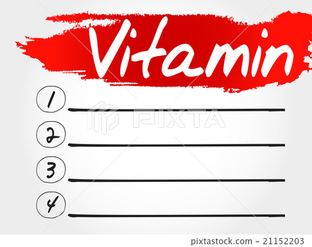 VITAMIN blank list, fitness VITAMIN blank list, fitness 21152203