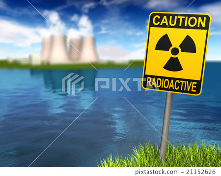 Radioactivity Sign And Nuclear Power Plant 21152626