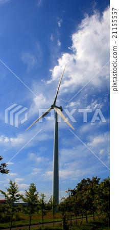 風力發電的風景 21155557