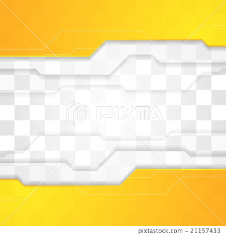 Bright orange tech corporate geometric background - Stock Illustration ...