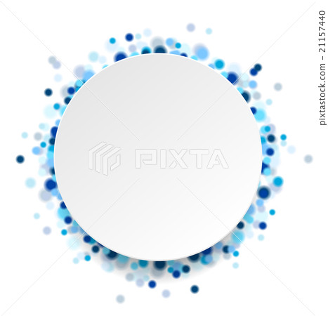 Abstract blue shiny circles vector background 21157440
