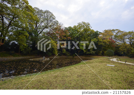 Kyoto gyoen shrine pillar ruins Kyoto gyoen shrine pillar ruins 21157826