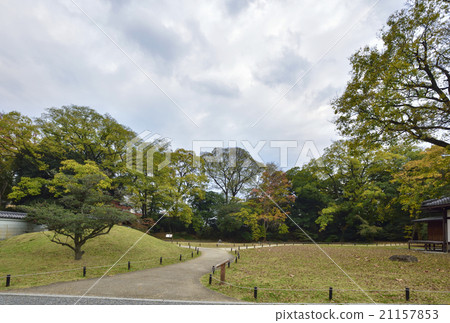 Kyoto gyoen shrine pillar ruins Kyoto gyoen shrine pillar ruins 21157853