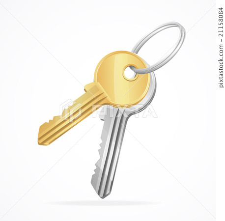 Vector Golden Keys bunch 21158084