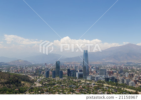 Panoramic view of Santiago de Chile 21158967