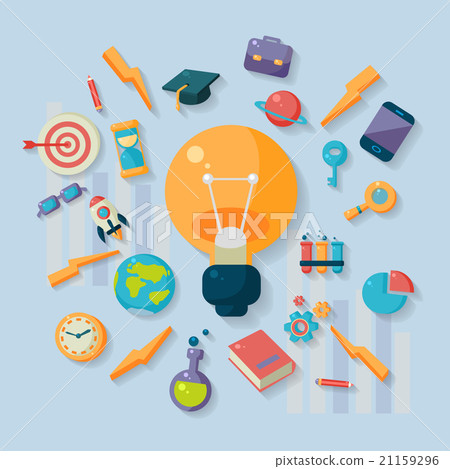 Lifestyle Icons Surrounding Idea Symbol 21159296