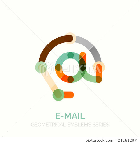 Vector email business symbol, or at sign logo - Stock Illustration ...