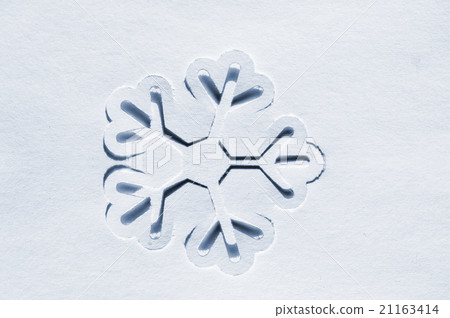 stencil of paper snowflakes on a white background stencil of paper snowflakes on a white background 21163414