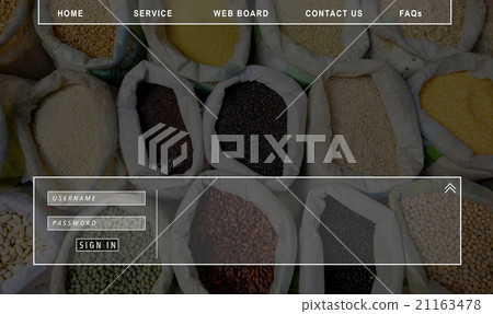 Contact Us Faqs Member Password Sign-in Homepage Concept Contact Us Faqs Member Password Sign-in Homepage Concept 21163478