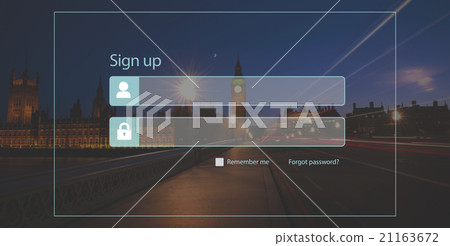 Sign Up Registration Password Privacy Security Concept 21163672