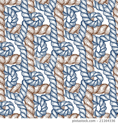 Engraved rope with swirls 21164336