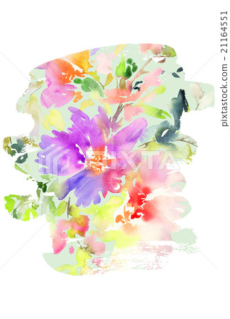 Flowers watercolor illustration Flowers watercolor illustration 21164551