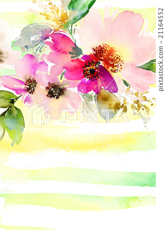 Greeting card with flowers Greeting card with flowers 21164552