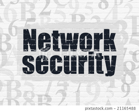 Safety concept: Network Security on wall 21165488