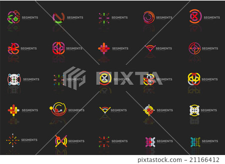 Abstract company logo vector collection. Set of - Stock Illustration ...
