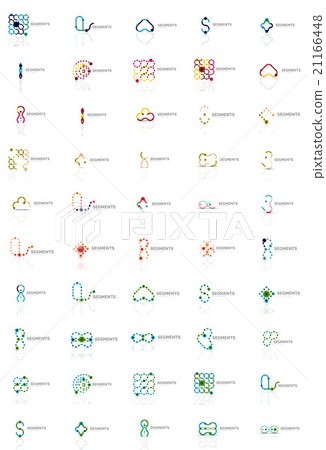 Abstract company logo vector collection. Set of - Stock Illustration ...