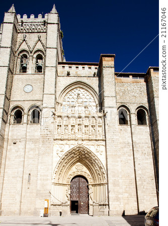 gothic cathedral, Avila, Castile and Leon, Spain 21167046