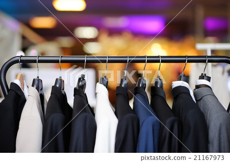 Beautiful suits on a hanger 21167973