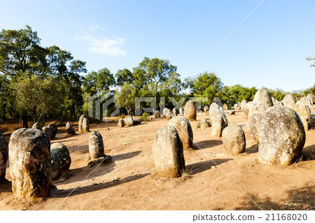 Cromlech of Almendres near Evora,Alentejo,Portugal 21168020