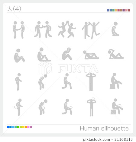 人像形文字標誌標誌圖標 21168113