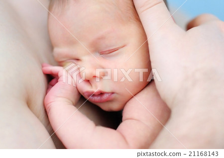 Portrait of newborn baby 21168143