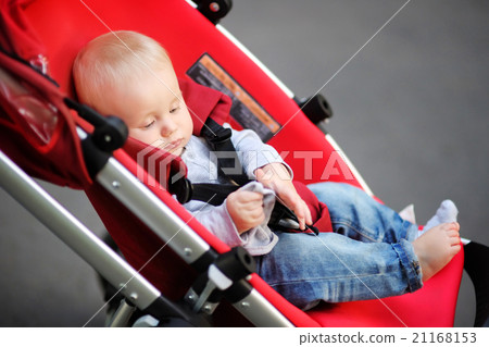 Little baby boy in stroller Little baby boy in stroller 21168153