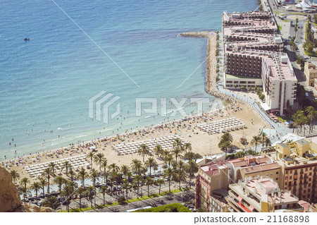 Beach Playa del Postiguet and hotel Melia Alicante Beach Playa del Postiguet and hotel Melia Alicante 21168898