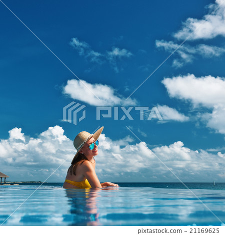 Woman at poolside 21169625